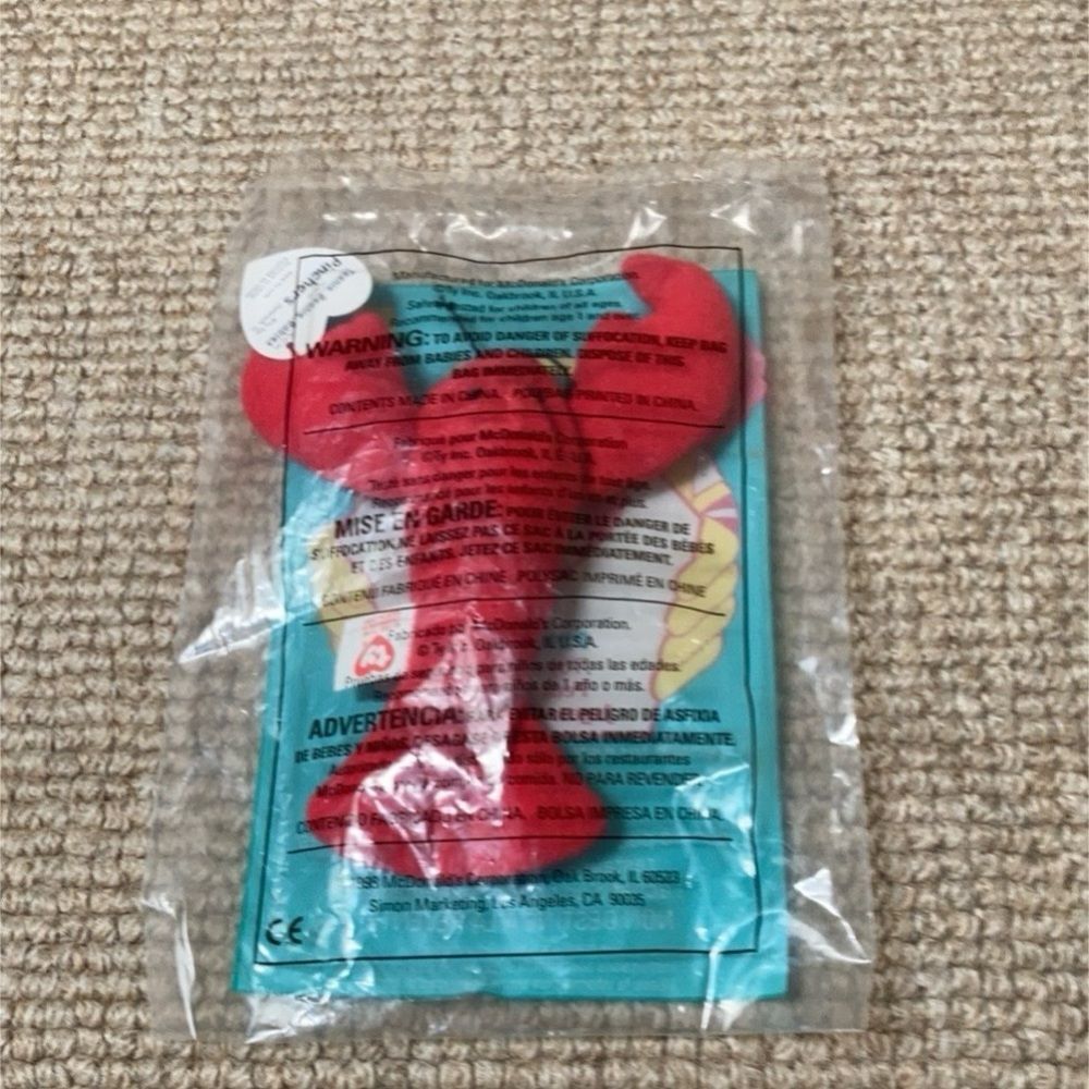 Pinchers the Lobster Teenie Beanie Baby